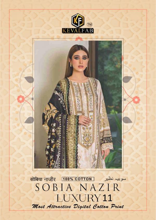Keval Sobia Nazir Luxury 11 Cotton Dress Material Collection